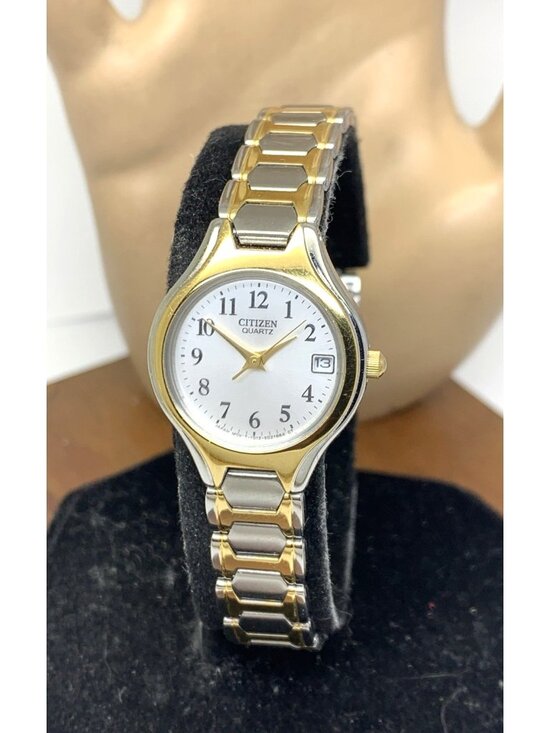 Citizen Accessories - Citizen Womens Watch EU2254-51A Quartz Silver Dial Two Tone Stainless Steel 23mm